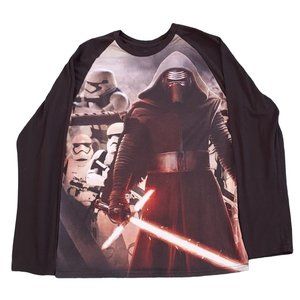 Star Wars Fifth Sun Long Sleeve Darth Vader Kilo Ren Disney Men's Black Size 2XL